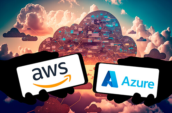 amazon aws and microsoft azure cloud computing platforms